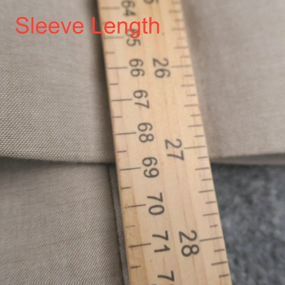 Saddlebred Blazer Men 56L Long Tan 100% Cotton Two Button Career Business Casual